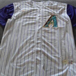 New Arizona Diamondbacks Jersey Randy Johnson #51 White Size Men's Large